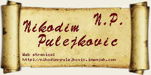 Nikodim Pulejković vizit kartica